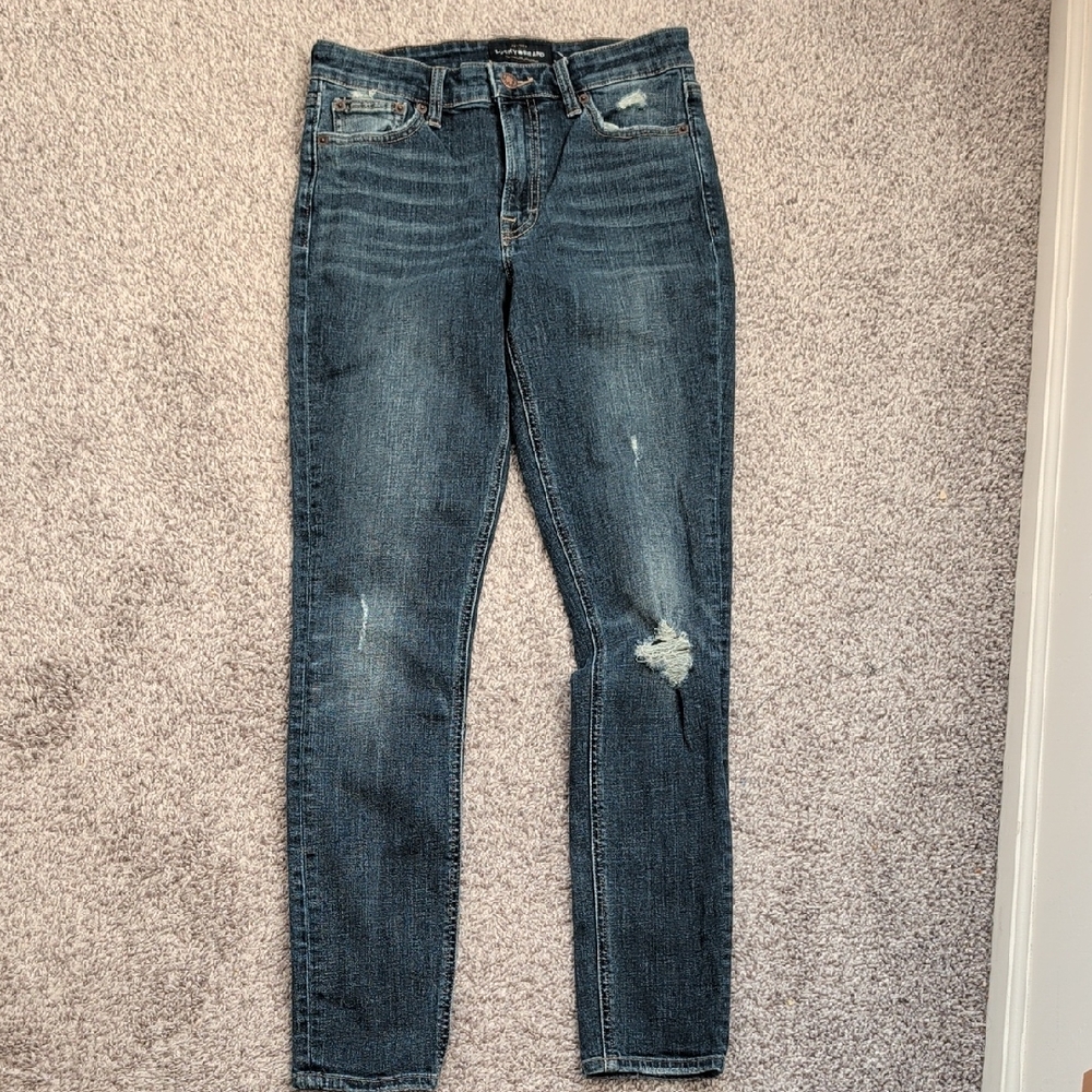 Lucky Brand Women's Dark Blue Skinny Jeans